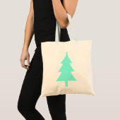 Weihnachtsbaum-Silhouette 17 Tragetasche (Vorderseite (Produkt))