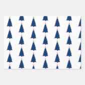 Weihnachtsbaum Silhouette Kunst Geschenkpapier Set (Vorderseite)