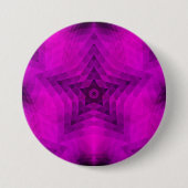 Weihnachtsbaum Silhouette & Lila Star Gradient Button (Vorderseite)