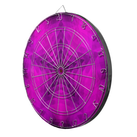 Weihnachtsbaum Silhouette & Lila Star Gradient Dartscheibe (Vorderseite rechts)