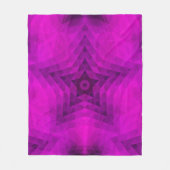 Weihnachtsbaum Silhouette & Lila Star Gradient Fleecedecke (Vorderseite)