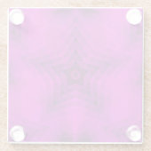 Weihnachtsbaum Silhouette & Lila Star Gradient Glasuntersetzer (Rückseite)