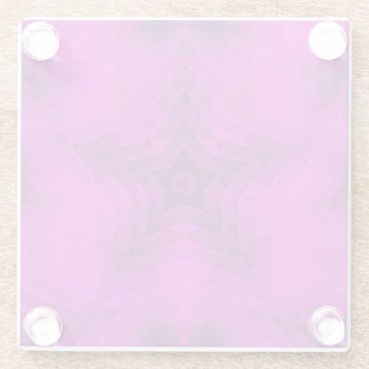 Weihnachtsbaum Silhouette & Lila Star Gradient Glasuntersetzer (Rückseite)