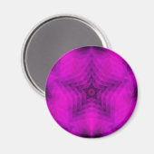 Weihnachtsbaum Silhouette & Lila Star Gradient Magnet (Vorderseite/Rückseite)