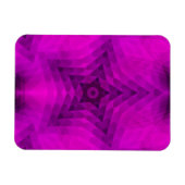 Weihnachtsbaum Silhouette & Lila Star Gradient Magnet (Horizontal)