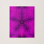 Weihnachtsbaum Silhouette & Lila Star Gradient Puzzle (Vertikal)