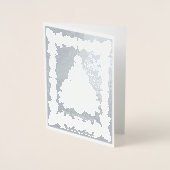 Weihnachtsbaum Silver Foil Card Folienkarte (Vorderseite)