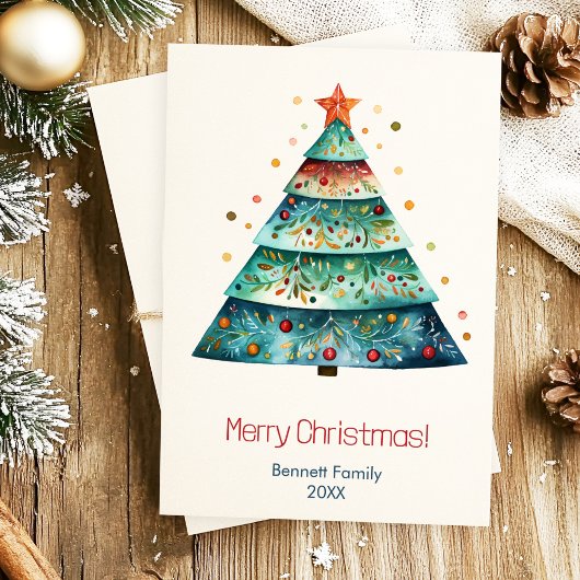 Weihnachtsbaum Skandinavien Einladung