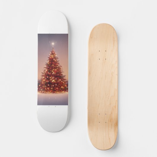 Weihnachtsbaum Skateboard (Vorderseite)