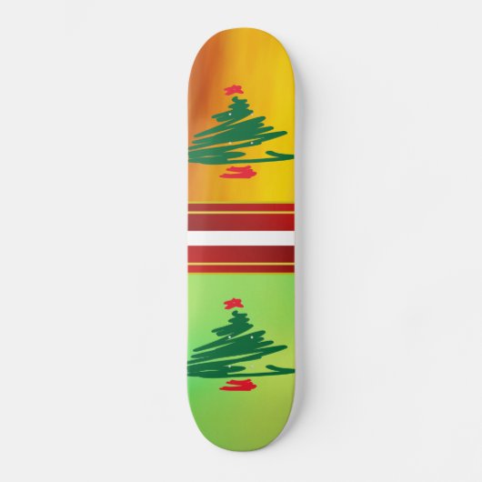Weihnachtsbaum-Skateboard Skateboard (Vorderseite)