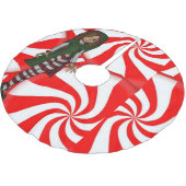 Weihnachtsbaum Skirt Polyester Weihnachtsbaumdecke (Schrägansicht)