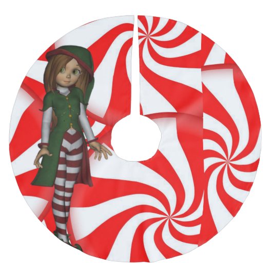 Weihnachtsbaum Skirt Polyester Weihnachtsbaumdecke (Vorderseite)