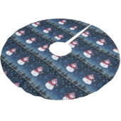 Weihnachtsbaum Skirt Polyester Weihnachtsbaumdecke (Schrägansicht)