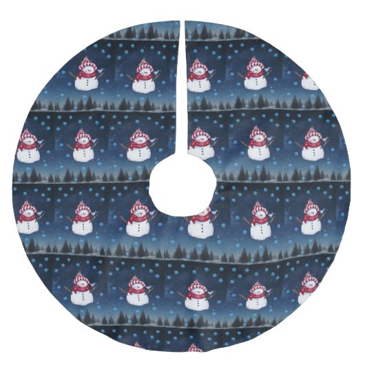 Weihnachtsbaum Skirt Polyester Weihnachtsbaumdecke (Vorderseite)