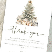 Weihnachtsbaum-Skript Vielen Dank Karte