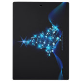 Weihnachtsbaum SlipperyJoe Sterne funkelnde Lichte Klemmbrett (Rückseite)