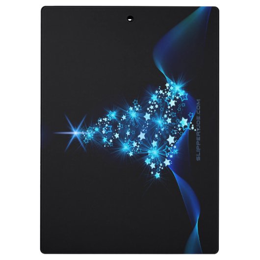 Weihnachtsbaum SlipperyJoe Sterne funkelnde Lichte Klemmbrett (Rückseite)