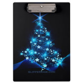 Weihnachtsbaum SlipperyJoe Sterne funkelnde Lichte Klemmbrett (Vorderseite)