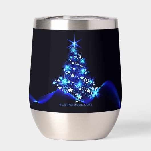 Weihnachtsbaum SlipperyJoe strahlt blau s (Rückseite)