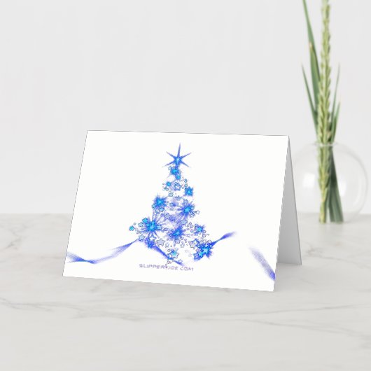 Weihnachtsbaum SlipperyJoe strahlt blau s (Vorderseite)