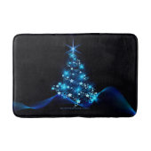 Weihnachtsbaum SlipperyJoe strahlt blau s Badematte (Vorderseite)