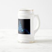 Weihnachtsbaum SlipperyJoe strahlt blau s Bierglas (VorderseiteRechts)