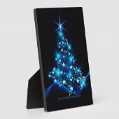 Weihnachtsbaum SlipperyJoe strahlt blau s Fotoplatte (Seite)