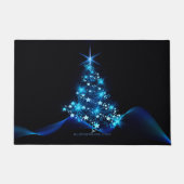 Weihnachtsbaum SlipperyJoe strahlt blau s Fußmatte (Vorderseite)