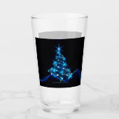 Weihnachtsbaum SlipperyJoe strahlt blau s Glas (Vorderseite)