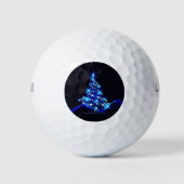 Weihnachtsbaum SlipperyJoe strahlt blau s Golfball (Vorderseite)