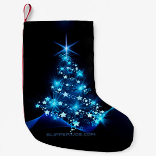 Weihnachtsbaum SlipperyJoe strahlt blau s Kleiner Weihnachtsstrumpf