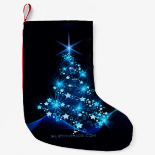 Weihnachtsbaum SlipperyJoe strahlt blau s Kleiner Weihnachtsstrumpf