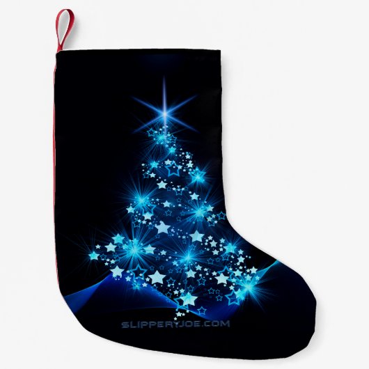 Weihnachtsbaum SlipperyJoe strahlt blau s Kleiner Weihnachtsstrumpf (Vorderseite)