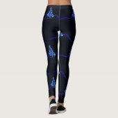 Weihnachtsbaum SlipperyJoe strahlt blau s Leggings (Rückseite)