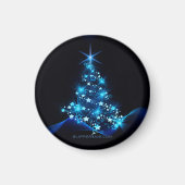 Weihnachtsbaum SlipperyJoe strahlt blau s Magnet (Vorne)