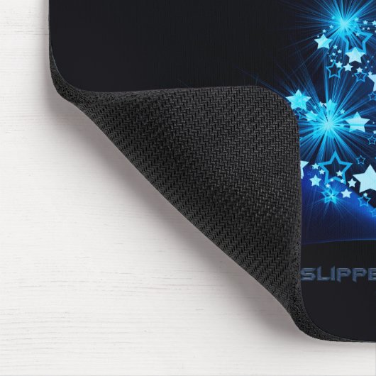 Weihnachtsbaum SlipperyJoe strahlt blau s Mousepad (Ecke)