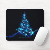 Weihnachtsbaum SlipperyJoe strahlt blau s Mousepad (Mit Mouse)