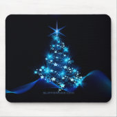 Weihnachtsbaum SlipperyJoe strahlt blau s Mousepad (Vorne)