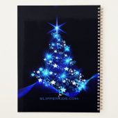 Weihnachtsbaum SlipperyJoe strahlt blau s Planer (Rückseite)