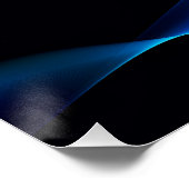 Weihnachtsbaum SlipperyJoe strahlt blau s Poster (Ecke)