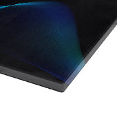 Weihnachtsbaum SlipperyJoe strahlt blau s Schneidebrett (Ecke)