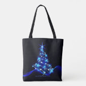 Weihnachtsbaum SlipperyJoe strahlt blau s Tasche (Rückseite)