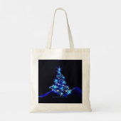 Weihnachtsbaum SlipperyJoe strahlt blau s Tragetasche (Rückseite)