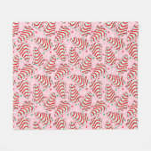 Weihnachtsbaum Snack Cake Fleece Blanket (Vorderseite (Horizontal))