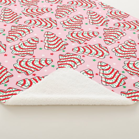 Weihnachtsbaum Snack Cake Sherpa Blanket Sherpadecke (3/4)