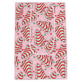 Weihnachtsbaum Snack Kuchen Geschenktasche Mittlere Geschenktüte (Rückseite)