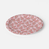 Weihnachtsbaum-Snack-Kuchen-Papierplatten Pappteller (Schrägansicht)