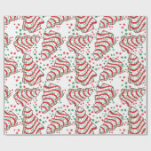 Weihnachtsbaum Snack Kuchen Wrapping Papier Geschenkpapier (Flach)