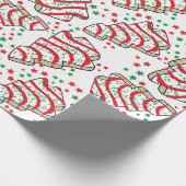 Weihnachtsbaum Snack Kuchen Wrapping Papier Geschenkpapier (Ecke)