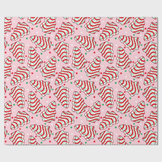 Weihnachtsbaum Snack Kuchen Wrapping Papper Geschenkpapier (Flach)